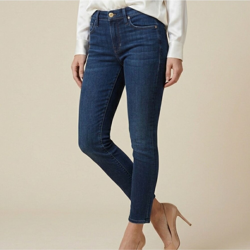 FRAME Le Skinny de Jeanne Crop Jeans Size 26 Lauretta Designer Premium Denim